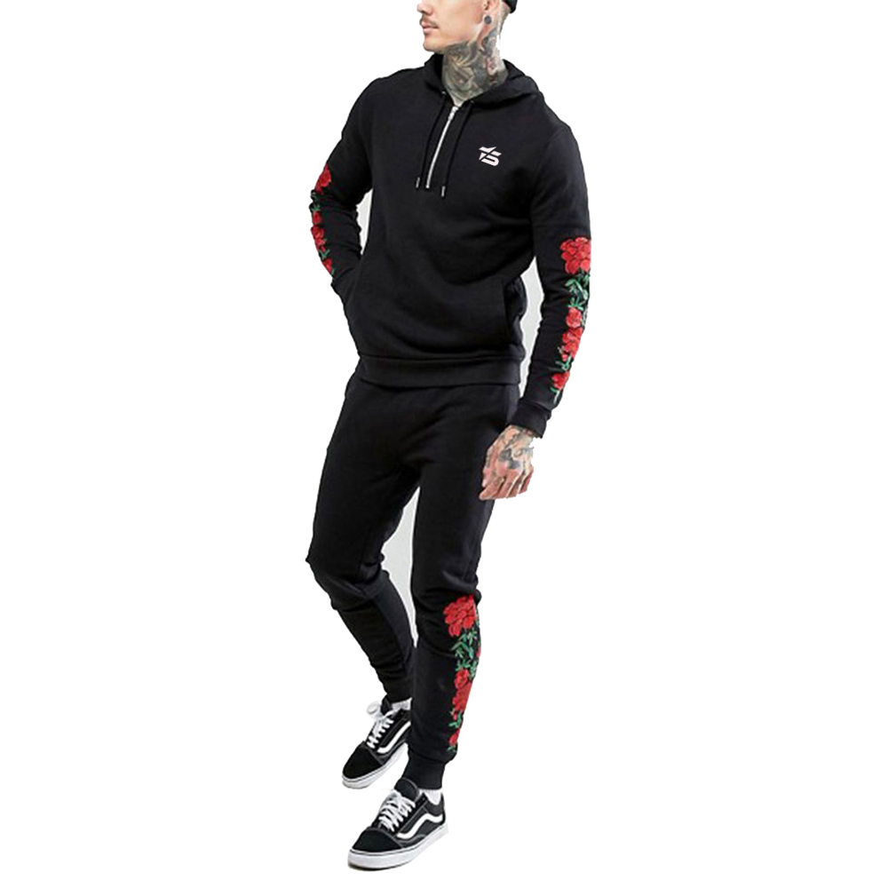 Custom Embroidery Logo Slim Fit Training Wear Track Suit